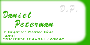 daniel peterman business card